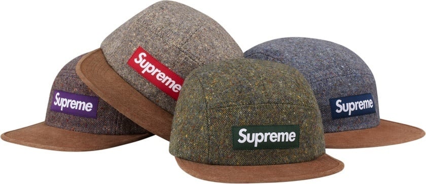 Donegal Wool W Suede Visor Camp Cap
